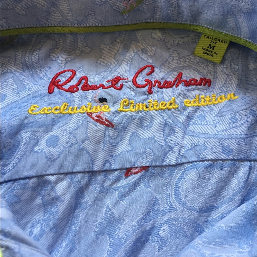 Robert graham rare exclusive limited edition shirt